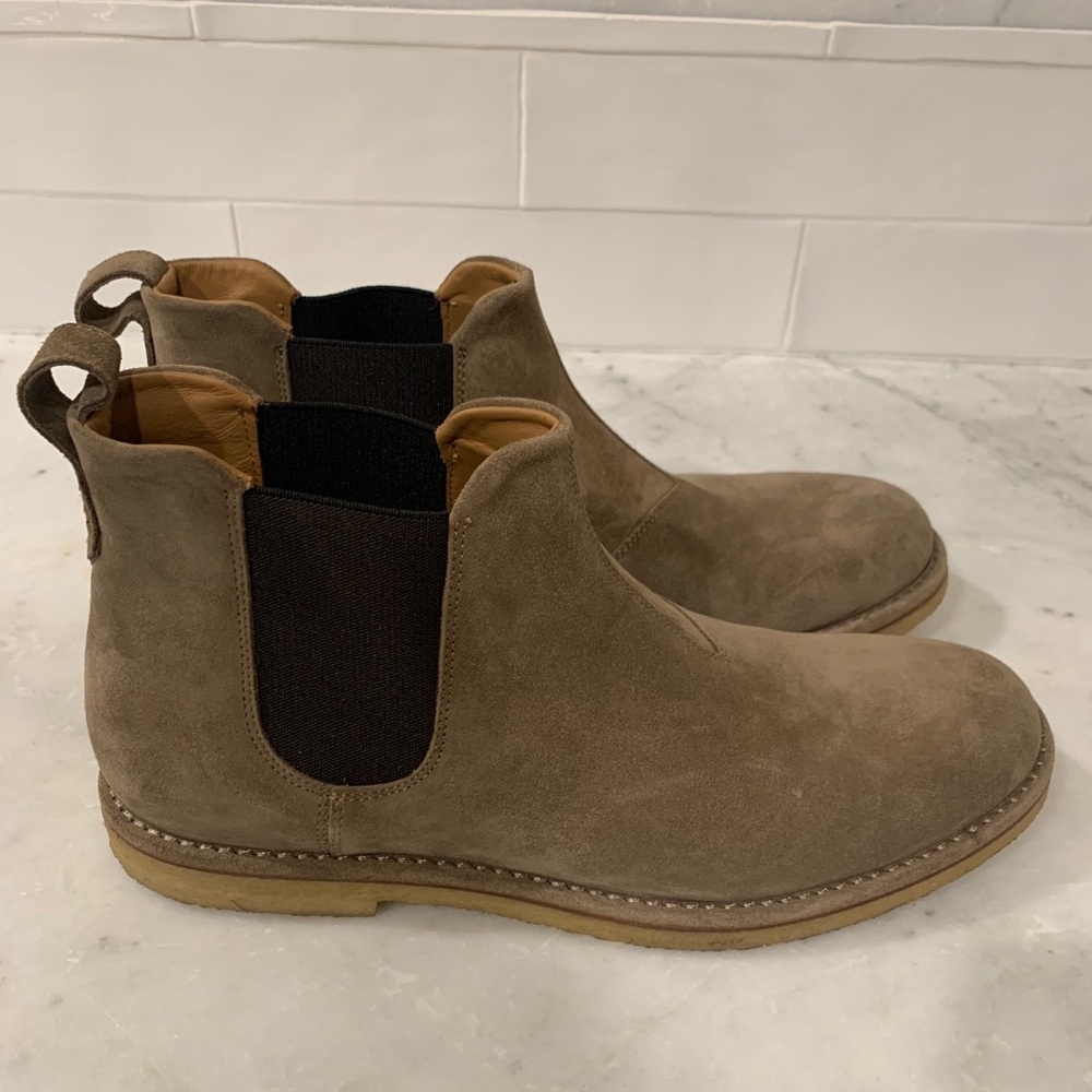 Vince Sawyer Chelsea Boot (Flint Taupe, Size US9)